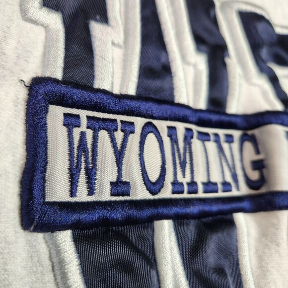 Vtg 90s Wyoming Police Department Sweater Size L Embroidered Spellout Streetwear - Picture 4 of 10